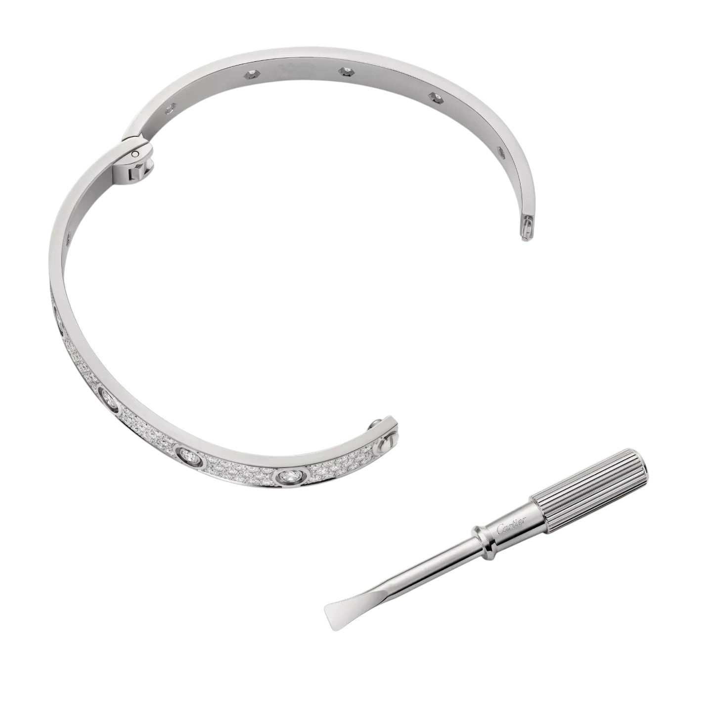 [Garvey]CLASSIC 6.1MM LOVE BANGLE - 10-DIAMOND FULL PAVÉ