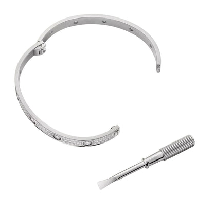 [Garvey]CLASSIC 6.1MM LOVE BANGLE - 10-DIAMOND FULL PAVÉ