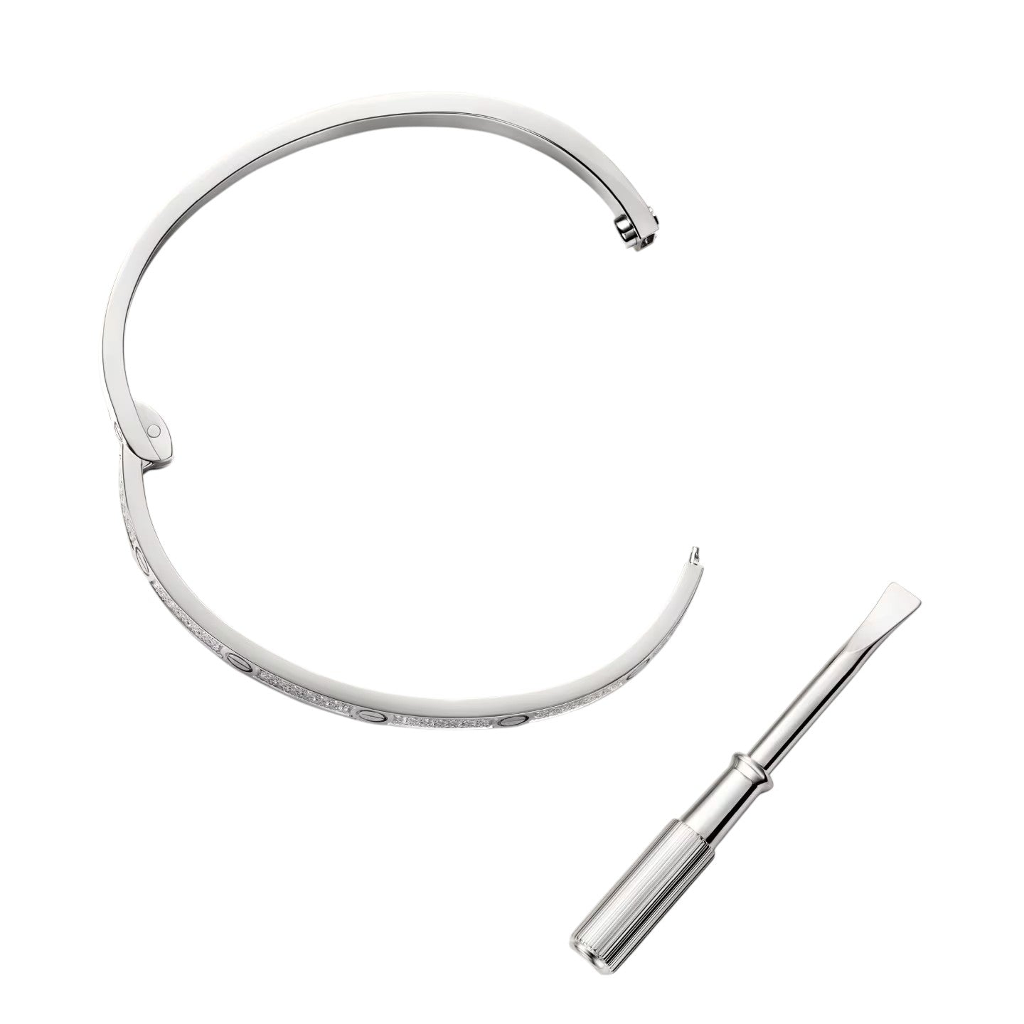 [Garvey]CLASSIC 3.65MM LOVE FULL PAVE BANGLE