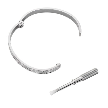 [Garvey]CLASSIC 6.1MM LOVE BANGLE - FULL PAVÉ