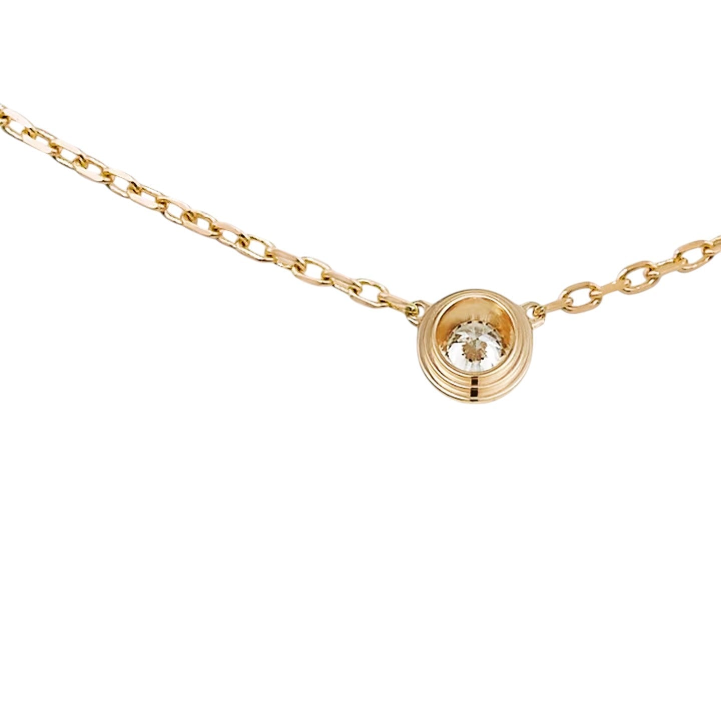 [Garvey]LOVE SCREW PENDANT SINGLE DIAMOND NECKLACE