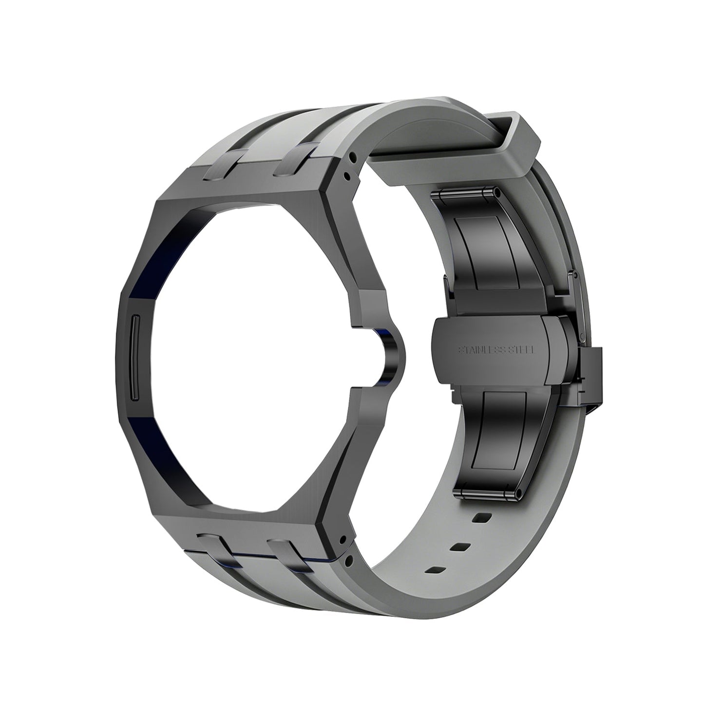 [Garvey]OAK POP BLACK STEEL CASE & SILICONE STRAP
