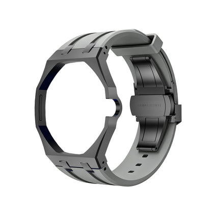 [Garvey]OAK POP BLACK STEEL CASE & SILICONE STRAP