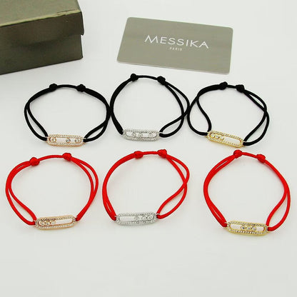 [Garvey]Messika Care(s) pink cord pav¨¦ bracelet