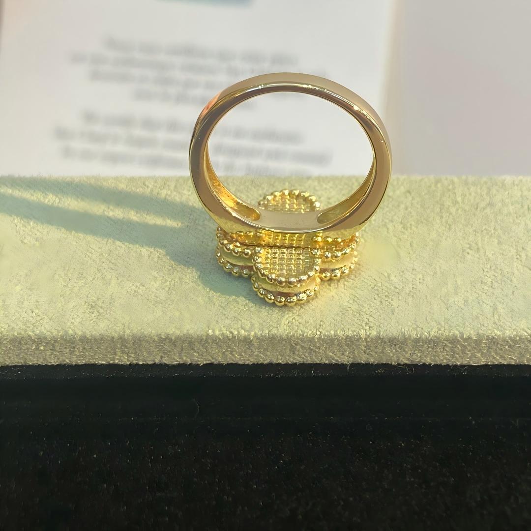 [Garvey]NEW CLOVER PINK ENAMEL RINGS