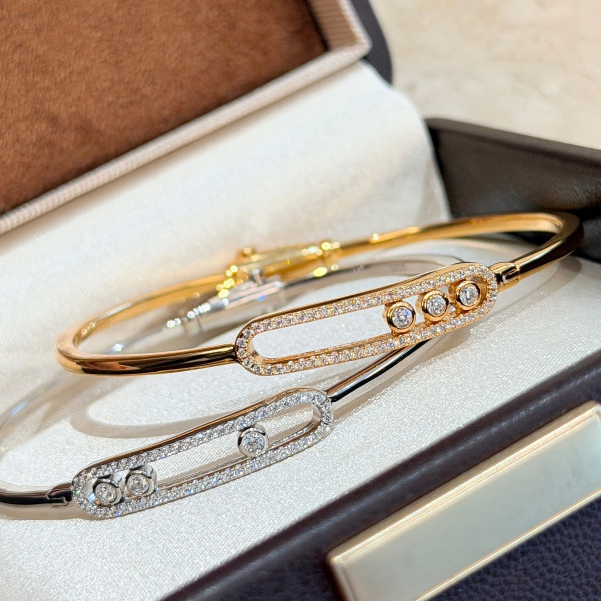 [Garvey]Move Pav¨¦ Diamond Bangle Bracelet M