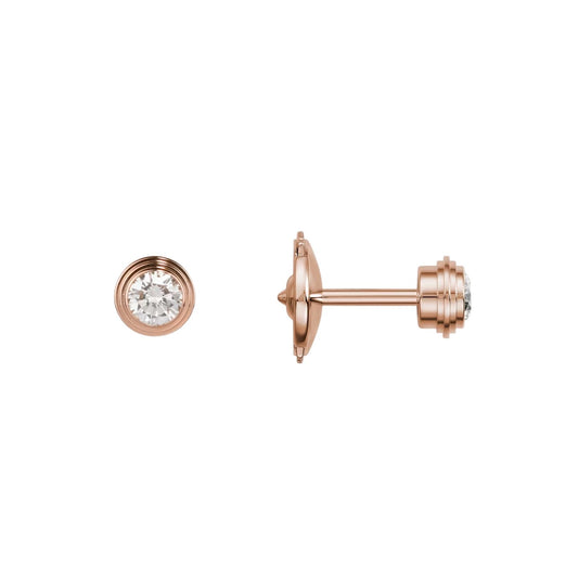 [Garvey]D'AMOUR 5MM DIAMOND STUD EARRINGS