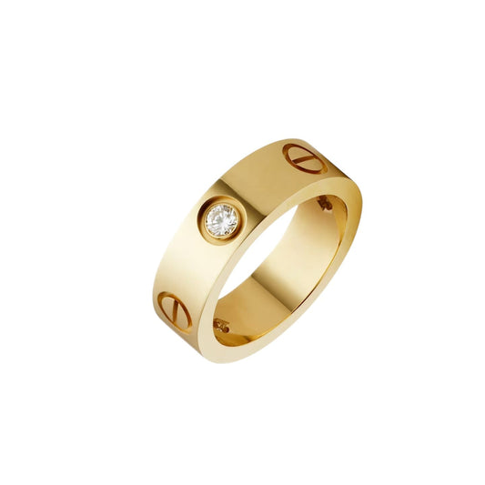 [Garvey]LOVE 5.5MM 3 DIAMONDS RING
