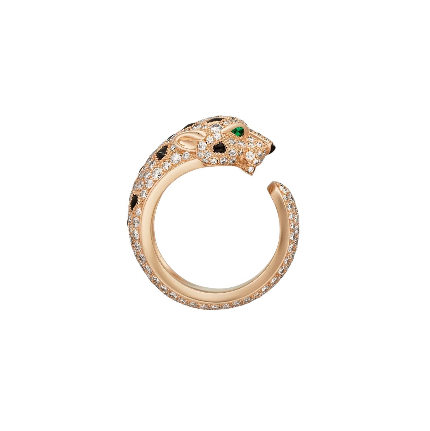 [Garvey]PANTHÈRE DE DIAMOND HALF-PAVÉ MEDIUM RING