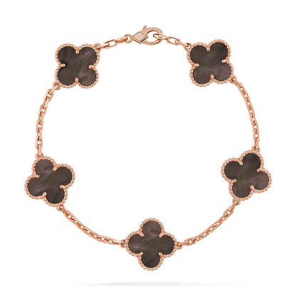[Garvey ] CLOVER 5 MOTIF GRAY MOP BRACELET COLLECTION