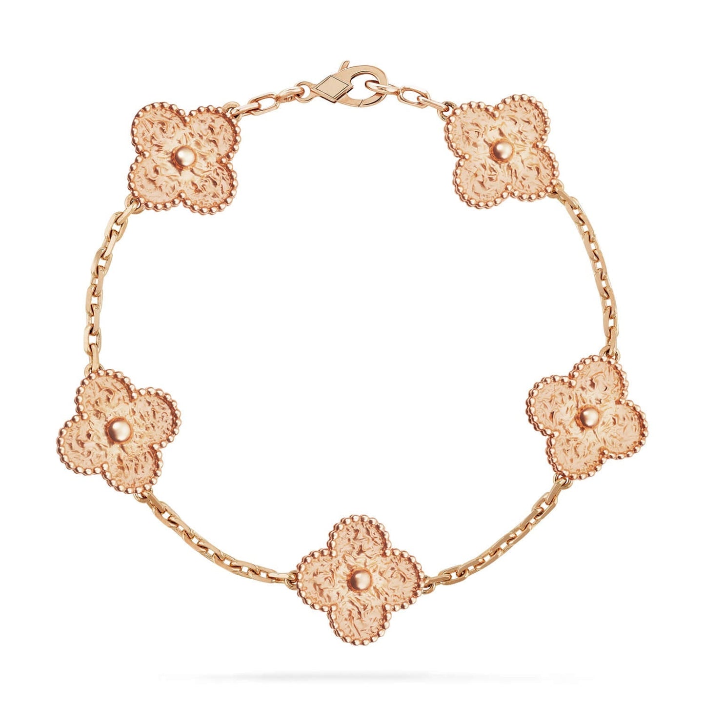 [Garvey]LUCKY CLOVER 5-MOTIF BRACELET - BRONZING