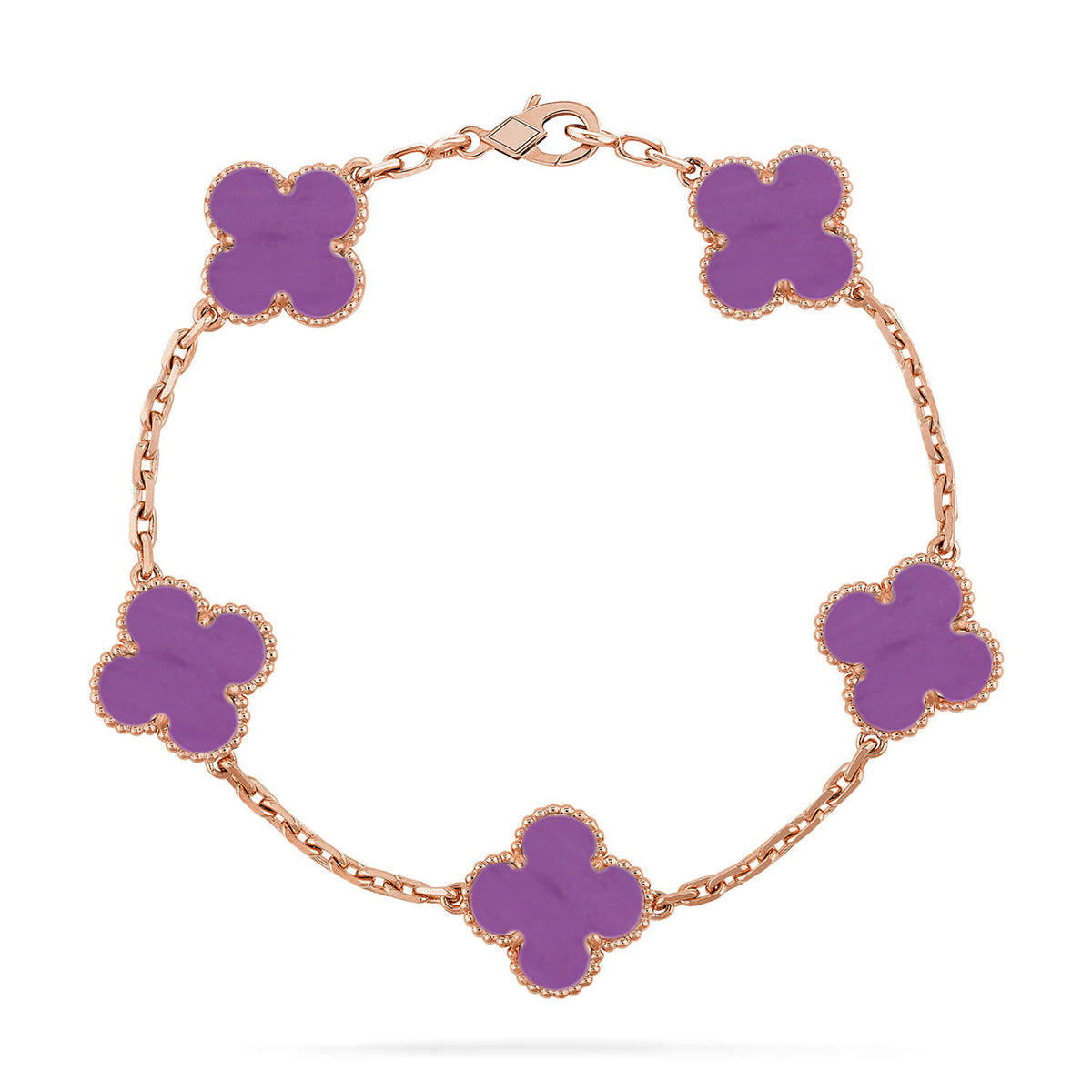 [Garvey ] CLOVER 5 MOTIF VIOLET BRACELET COLLECTION