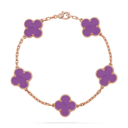 [Garvey ] CLOVER 5 MOTIF VIOLET BRACELET COLLECTION