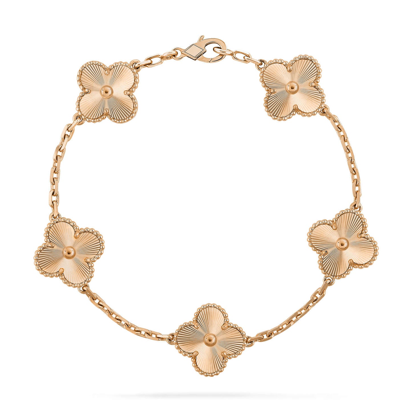 [Garvey]LUCKY CLOVER 5-MOTIF BRACELET - LASER COLLECTION