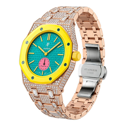 [Garvey]Royal Oak Pop Exclusive Bioceramic Case & Bioceramic Strap Full Diamond
