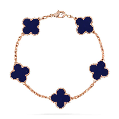 [Garvey ]CLOVER 5 MOTIF LAPIS LAZULI BRACELET COLLECTION