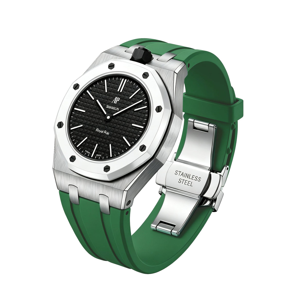 [Garvey]Royal Oak Pop Exclusive Steel Case & Silicone Strap With Cradle