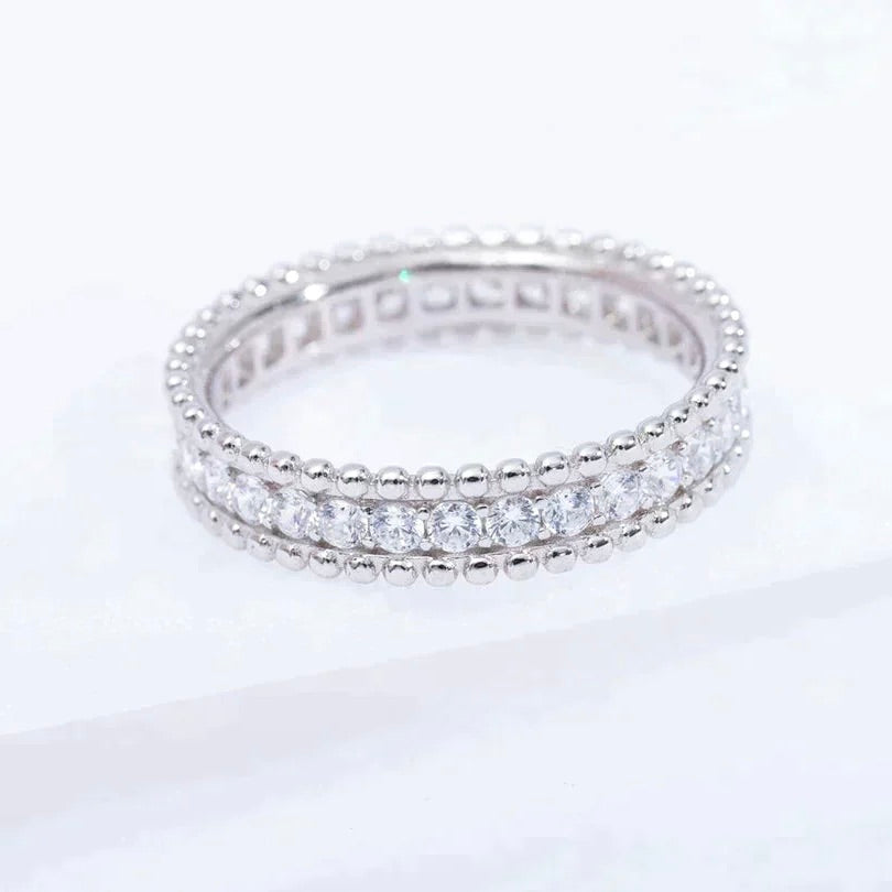 [Garvey ]PERLEE DIAMOND SILVER RING