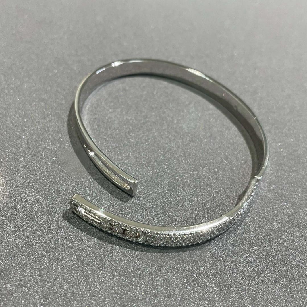 [Garvey]Move Noa Rose Gold Pav¨¦ Diamond Bangle Bracelet