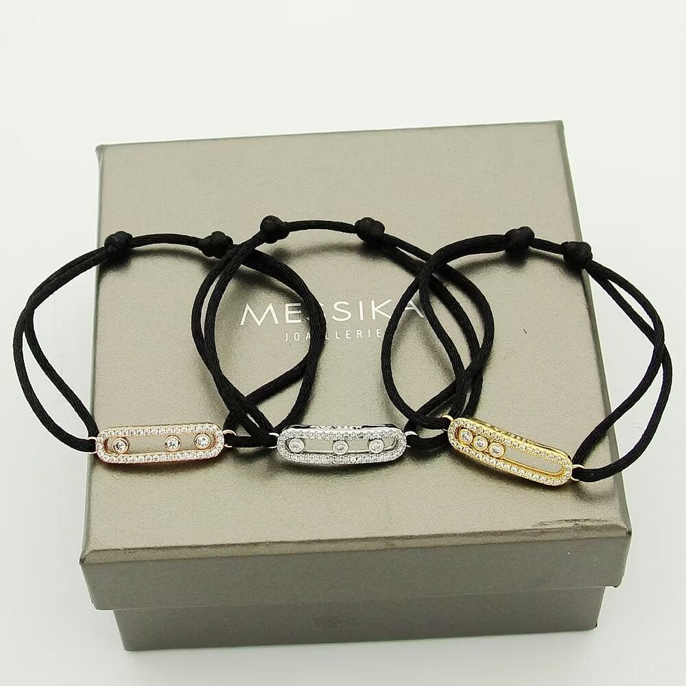 [Garvey]Messika Care(s) pink cord pav¨¦ bracelet