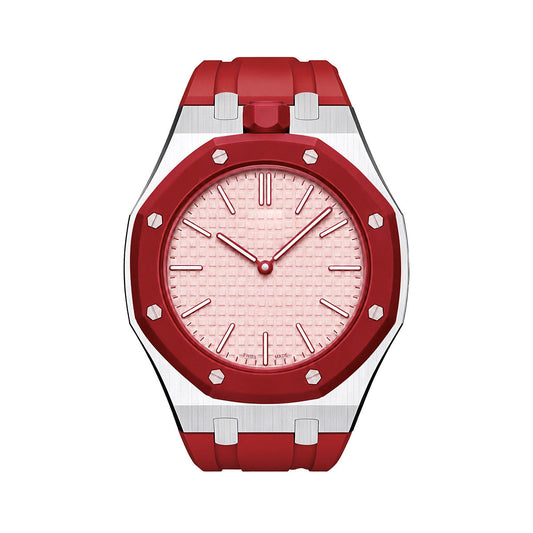 [Garvey]OAK POP RED STEEL SILICONE STRAP