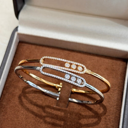 [Garvey]Move Pav¨¦ Diamond Bangle Bracelet M