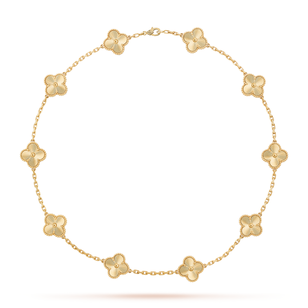 [Garvey ]CLOVER 10 MOTIFS LASER NECKLACE