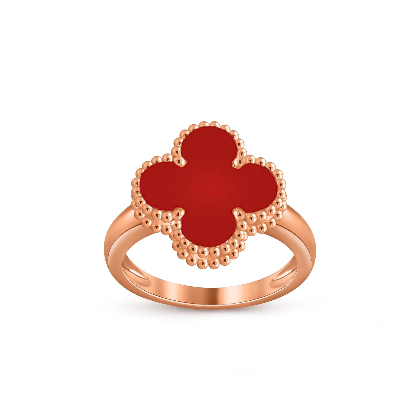 [Garvey]LUCKY CLOVER VINTAGE ROSE GOLD RING COLLECTION