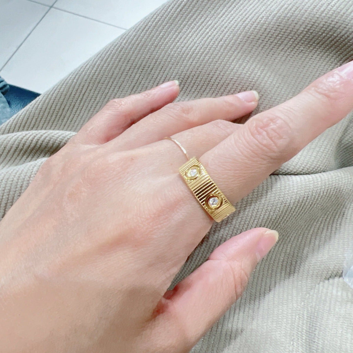 [Garvey]LOVE 6.5MM UNLIMITED 6 DIAMONDS RING