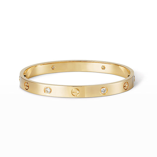 [Garvey]CLASSIC 6.1MM LOVE BANGLE - 4-DIAMOND