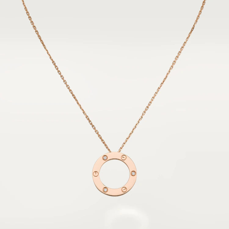 [Garvey ]LOVE NECKLACE 16MM 3 DIAMONDS