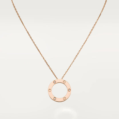 [Garvey ]LOVE NECKLACE 16MM 3 DIAMONDS