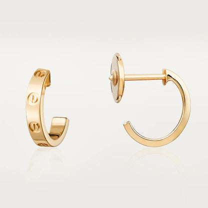 [Garvey ]LOVE EARRINGS 2.65MM PINK GOLD