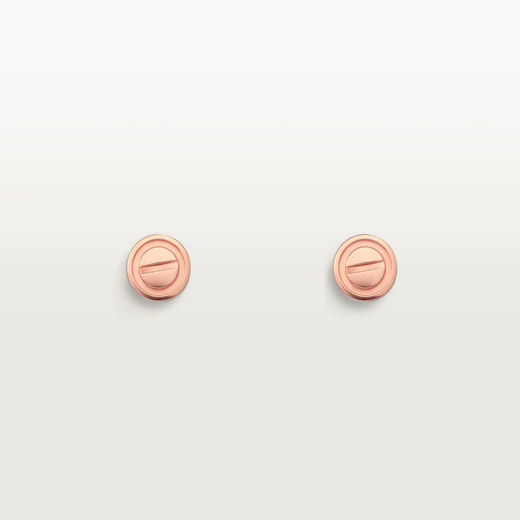 [Garvey ]LOVE EARRINGS PINK GOLD 10MM