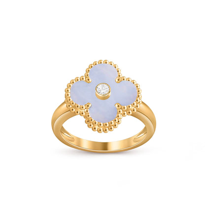 [Garvey]LUCKY CLOVER DIAMOND-ACCENT GOLD RING COLLECTION