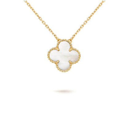 [Garvey]15MM CLOVER FLOWER PENDANT NECKLACE COLLECTION