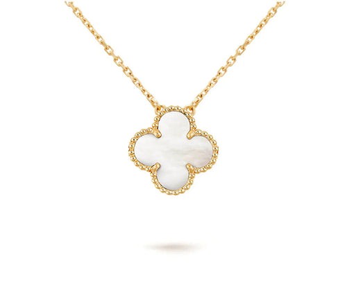 [Garvey]15MM CLOVER FLOWER PENDANT NECKLACE COLLECTION