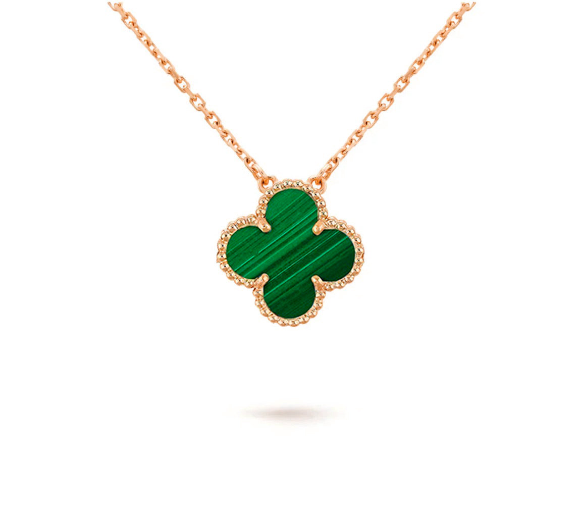 [Garvey]15MM CLOVER FLOWER PENDANT NECKLACE COLLECTION