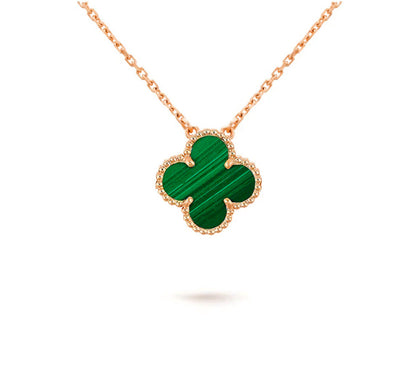 [Garvey]15MM CLOVER FLOWER PENDANT NECKLACE COLLECTION