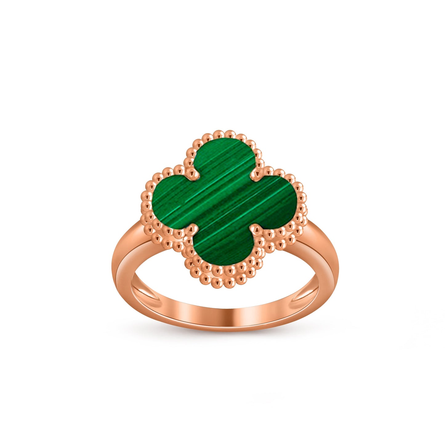 [Garvey]LUCKY CLOVER VINTAGE ROSE GOLD RING COLLECTION
