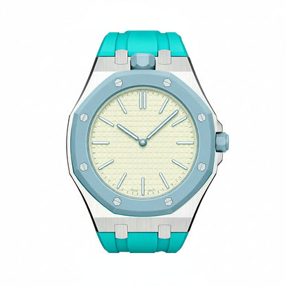 [Garvey]OAK POP SKY BLUE STEEL SILICONE STRAP