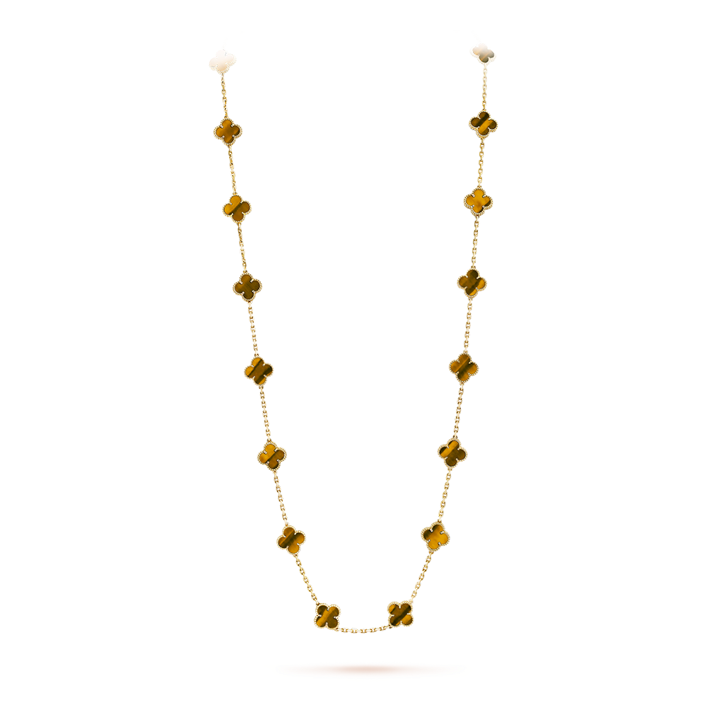 [Garvey ]CLOVER 20 MOTIFS TIGER EYE ROSE GOLD