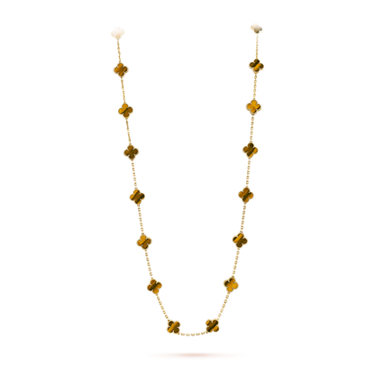 [Garvey ]CLOVER 20 MOTIFS TIGER EYE ROSE GOLD