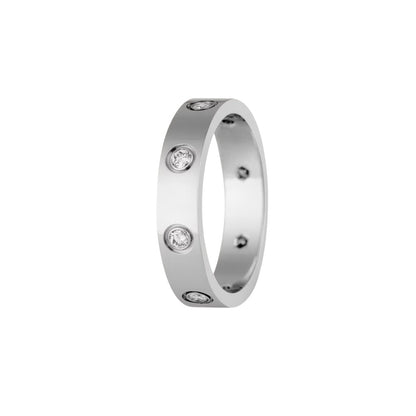 [Garvey]LOVE 4MM 8 DIAMONDS RING