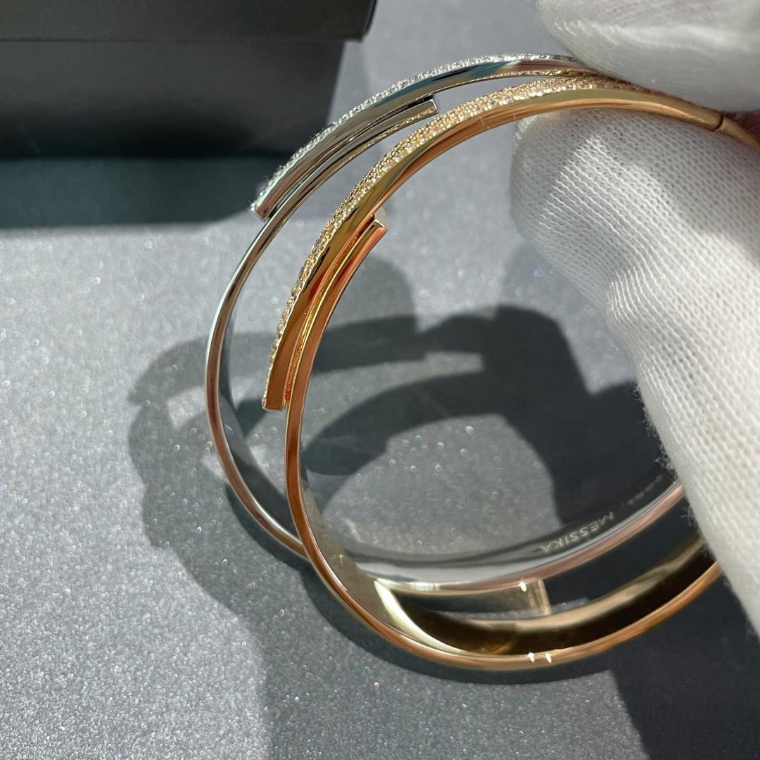 [Garvey]Move Noa Rose Gold Pav¨¦ Diamond Bangle Bracelet