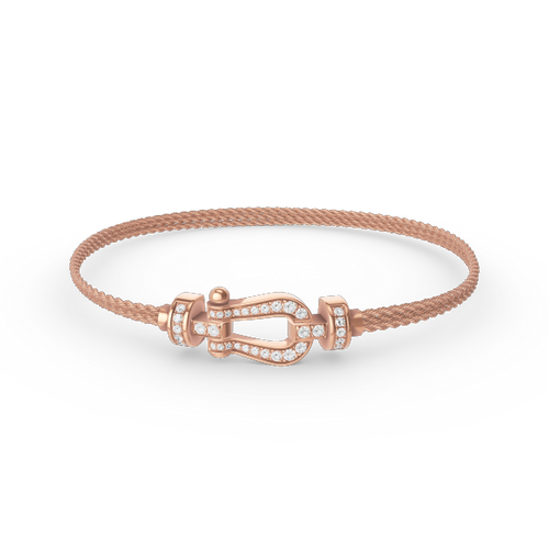 [Garvey ]FORCE SMALL HORSESHOE  DIAMOND CHAIN ROPE BRACELET