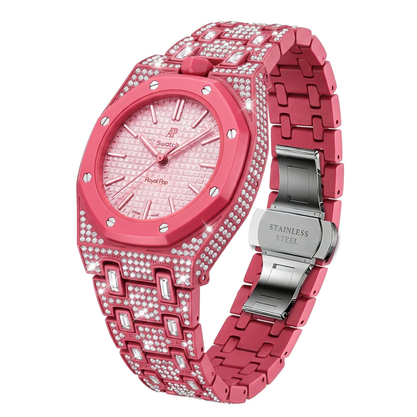 [Garvey]Royal Oak Pop Exclusive Bioceramic Case & Bioceramic Strap Full Diamond