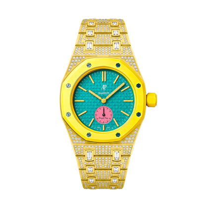[Garvey]Royal Oak Pop Exclusive Bioceramic Case & Bioceramic Strap Full Diamond