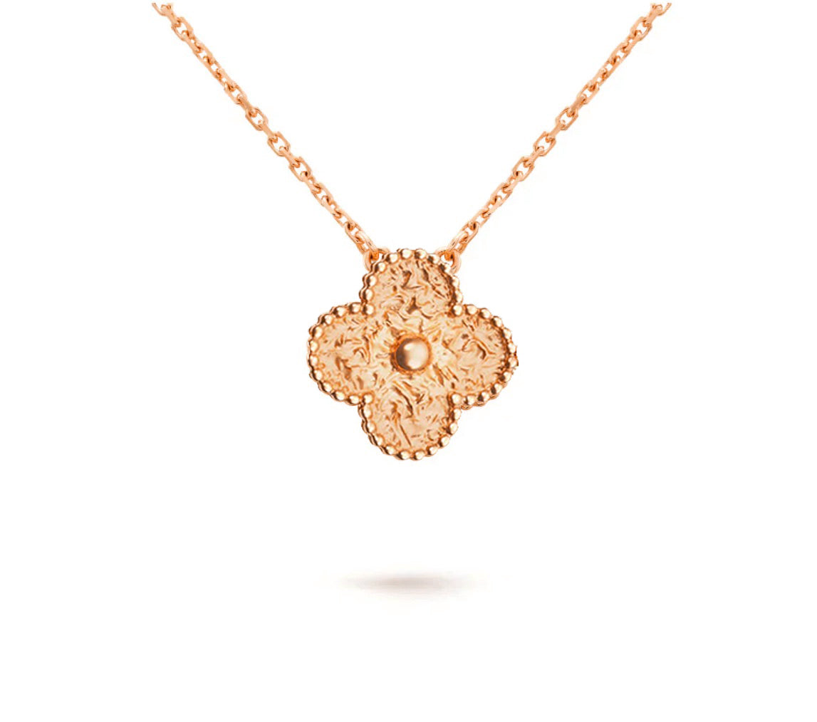 [Garvey]15MM CLOVER FLOWER PENDANT NECKLACE COLLECTION