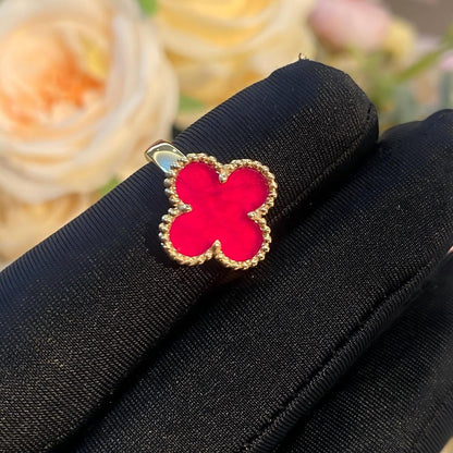 [Garvey]NEW CLOVER PINK ENAMEL RINGS